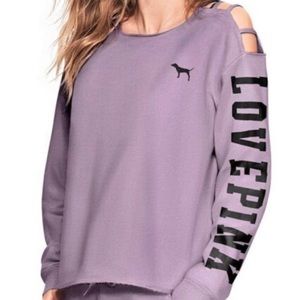 VICTORIA SECRET PINK ​STRAPPY PULLOVER SWEATSHIRT